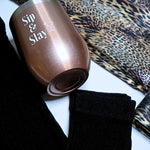 leopard silk robe