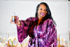 pink luxury robe for women