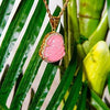 pink buddha necklace