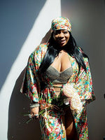 Flower Bomb Robe & Scarf Bundle