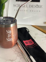 Sip in style with Saint Laurent's metal straws