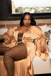 nude silk robe
