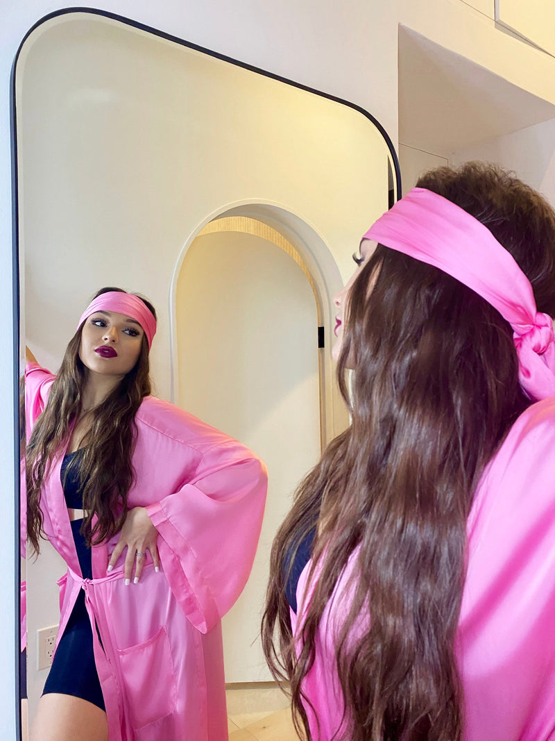Pretty in Pink Robe & Scarf Bundle