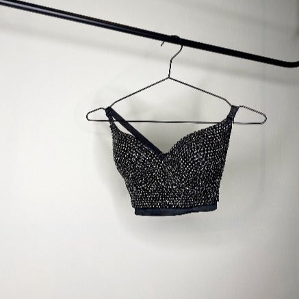 Black€Black Baddie Bralette Bustier