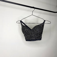 Black€Black Baddie Bralette Bustier