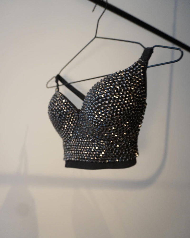 Black€Black Baddie Bralette Bustier