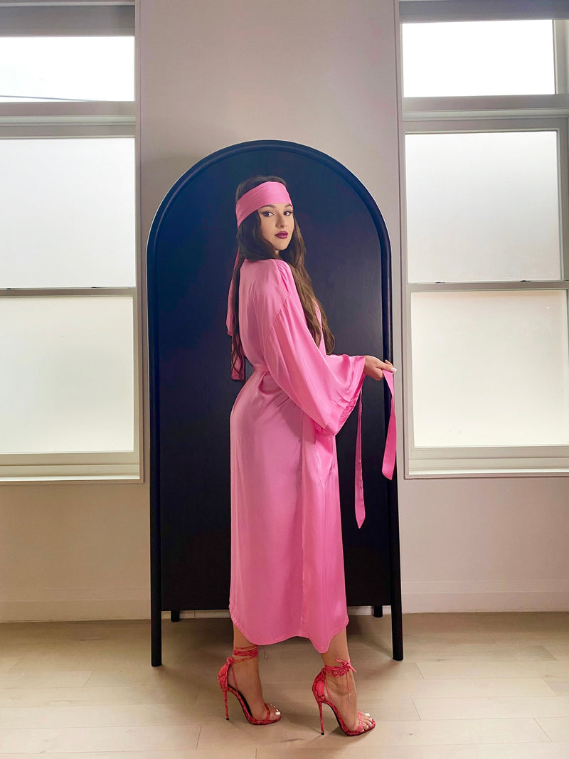 Pretty in Pink Robe & Scarf Bundle