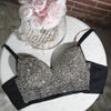 Black€Silver Baddie Bralette Bustier
