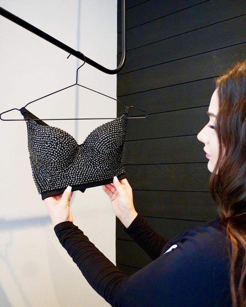 Black€Black Baddie Bralette Bustier