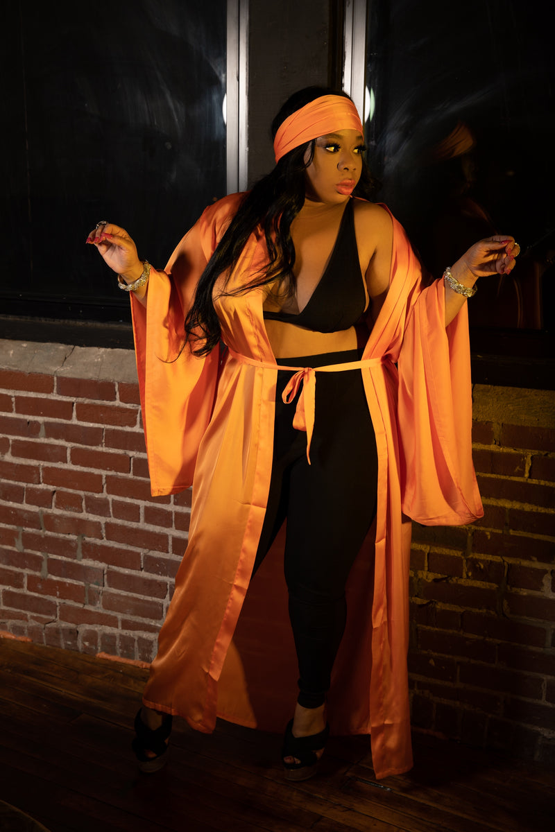 orange robe for women